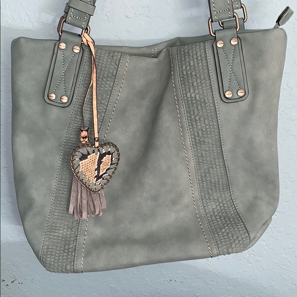 Leather Green Tote - Picture 2 of 8